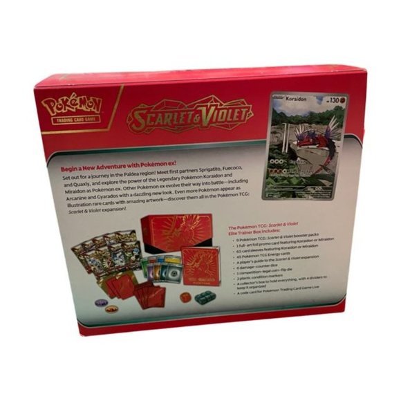 Genuine Pokémon Scarlet & Violet Elite Trainer Box [Koraidon] - SV01: Scarlet & - Picture 3 of 15